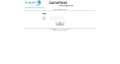 Desktop Screenshot of gamepanel.lj-data.dk