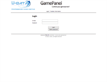 Tablet Screenshot of gamepanel.lj-data.dk